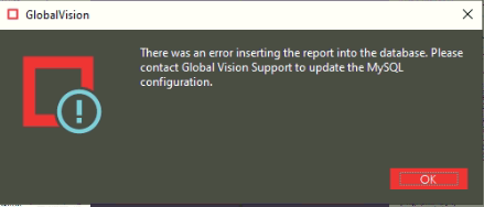 MySQL Workbench - Error Inserting Report into Database